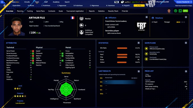 Tennis Manager 2023 screenshot 1