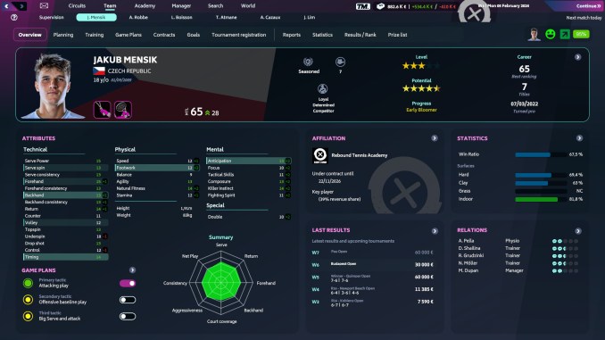 Tennis Manager 2024 screenshot 1