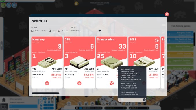City Game Studio: a tycoon about game dev screenshot 2