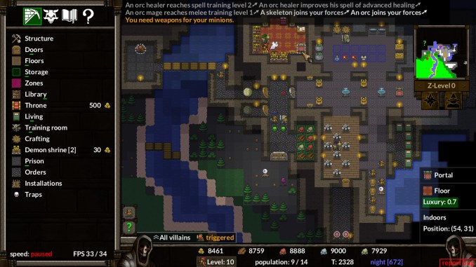 KeeperRL screenshot 1